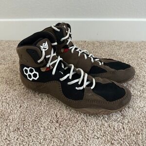 Rudis JB Alpha Wrestling Shoes Mens 10.5 Brown Jordan Burrough JBANC1000-ARN
